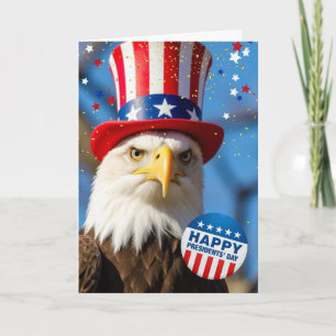 Patriottische Presidentendag Amerikaanse Zeearend Kaart