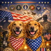 Patriottische print, waarde poster papier (halfgla