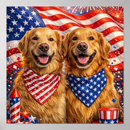 Patriottische print, waarde poster papier (halfgla