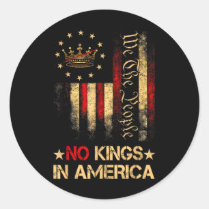 Patriottische pro-democratische protesten 14 juni ronde sticker