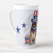 Patriottische Pug 4 juli Latte Mok (Linkerhoek)