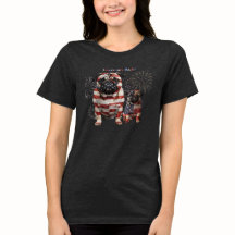 Patriottische Pug Kunst