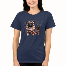 Patriottische Pug Kunst