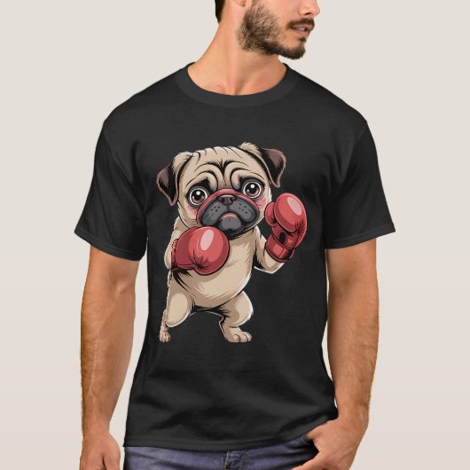 Patriottische Pugs verenigd! T-shirt (Voorkant)
