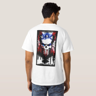 Patriottische Punisher (USA) Wit Mannen T-shirt