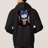 Patriottische Punisher (VS) Mannen Hoodie (Achterkant)