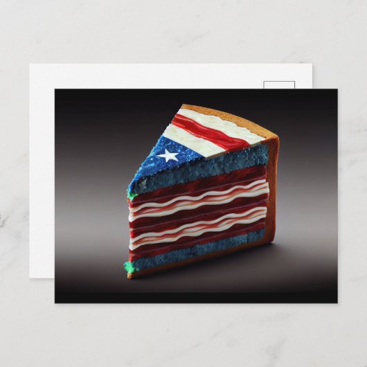 Patriottische punt taart! briefkaart (Voorkant / Achterkant)