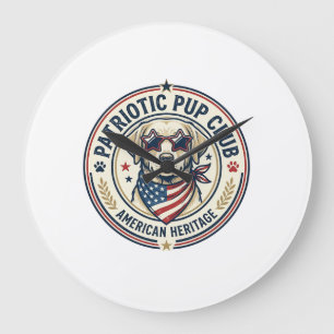 Patriottische Pup Club Patriottische Patriottische Grote Klok