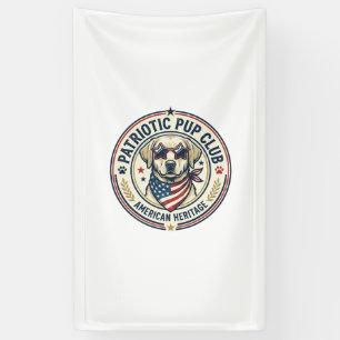 Patriottische Pup Club Patriottische Patriottische Spandoek
