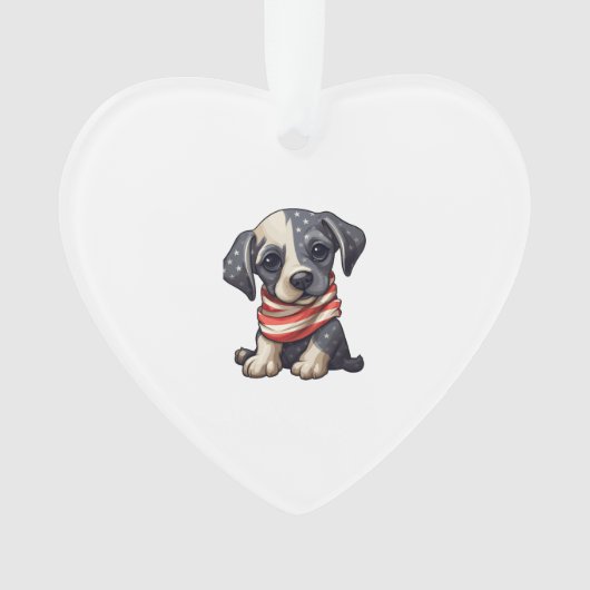 Patriottische Pup - Stijl 11 Ornament (voorkant)