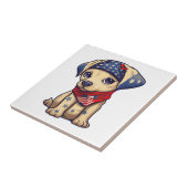 Patriottische Pup - Stijl 12 Tegeltje (Zijkant)