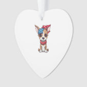 Patriottische Pup - Stijl 4 Ornament (voorkant)