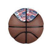 Patriottische pup vieren 4 juli Onafhankelijkheids Basketbal (Rechts)