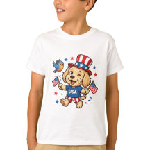 Patriottische Puppy USA Onafhankelijkheidsdag