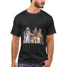 Patriottische Pups USA Onafhankelijkheidsdag Honde