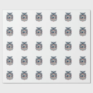 Patriottische Puzzel Liefhebber Vector Grafische T Cadeaupapier