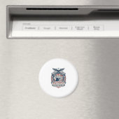 Patriottische Puzzel Liefhebber Vector Grafische T Magneet (Insitu (Vaatwasser))