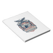 Patriottische Puzzel Liefhebber Vector Grafische T Notitieblok (Schuin)