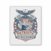 Patriottische Puzzel Liefhebber Vector Grafische T Sticker (Voorkant)
