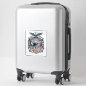 Patriottische Puzzel Liefhebber Vector Grafische T Sticker (Koffer)