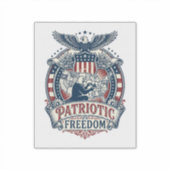 Patriottische Puzzel Liefhebber Vector Grafische T Sticker (Voorkant)