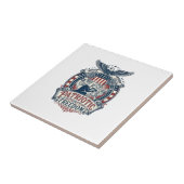 Patriottische Puzzel Liefhebber Vector Grafische T Tegeltje (Zijkant)