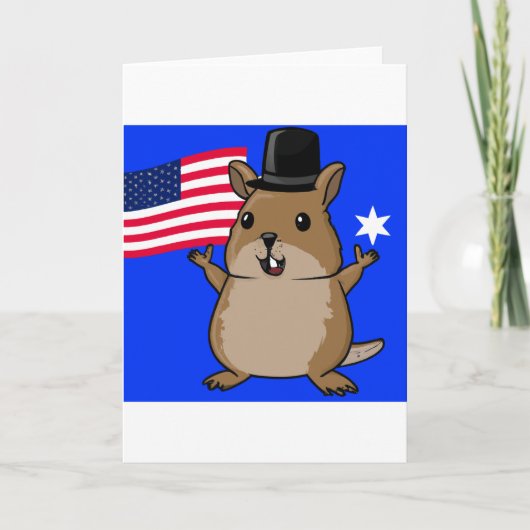 Patriottische Quokka Kaart (Voorkant)