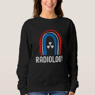 Patriottische Radiologie Amerikaanse vlag Regenboo Trui