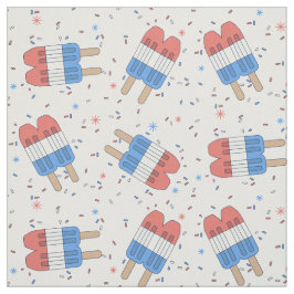patriottische raket poppen & sprinkelt rood wit bl stof