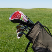 Patriottische Red Rose Golf Head Hoesje Golfheadcover (Insitu)