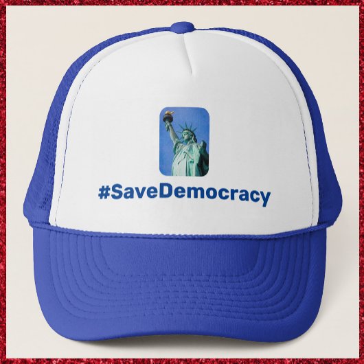 patriottische redding van de democratie trucker pet