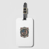 Patriottische Reddingshond Bagagelabel (Voorkant (verticaal))