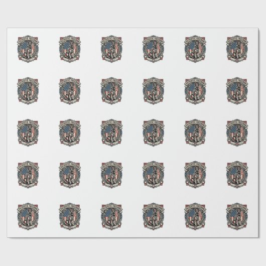 Patriottische Reddingshond Cadeaupapier (Vlak)