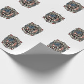 Patriottische Reddingshond Cadeaupapier (Hoek)