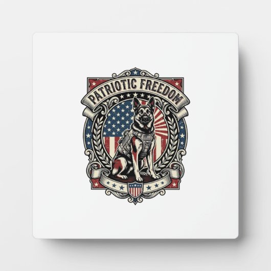 Patriottische Reddingshond Fotoplaat (Voorkant)