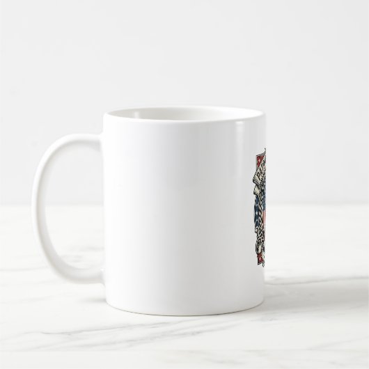 Patriottische Reddingshond Koffiemok (Links)