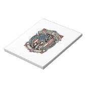 Patriottische Reddingshond Notitieblok (Linkerzijde)