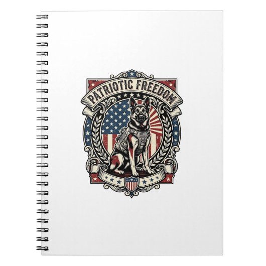 Patriottische Reddingshond Notitieboek (Voorkant)