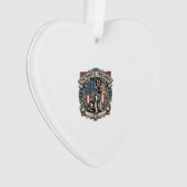 Patriottische Reddingshond Ornament (voorkant)