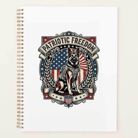 Patriottische Reddingshond Planner (Voorkant)