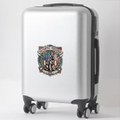 Patriottische Reddingshond Sticker (Koffer)
