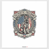 Patriottische Reddingshond Sticker (Vel)