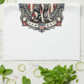 Patriottische Reddingshond Theedoek (Gevouwen)
