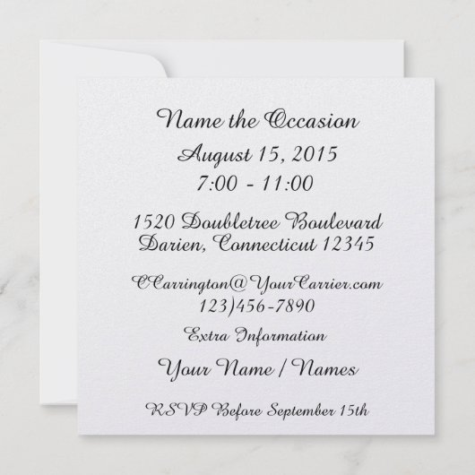 Patriottische Republikeinse Uitnodiging - SRF (Achterkant)