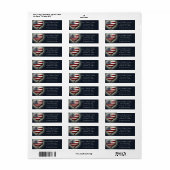 Patriottische retourlabels etiket (Full Sheet)