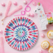 Patriottische Retro Hippie 4 juli Papier Bord (Feest)