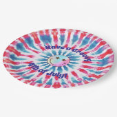 Patriottische Retro Hippie 4 juli Papier Bord (Gekanteld)