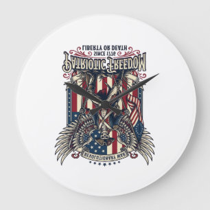 Patriottische Revolutieoorlog Skelet Donkere Patri Grote Klok