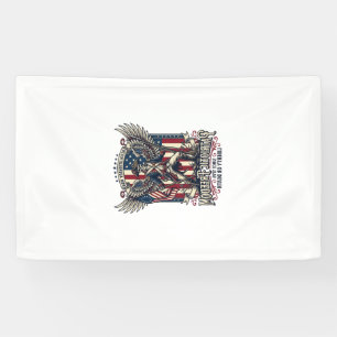 Patriottische Revolutieoorlog Skelet Donkere Patri Spandoek