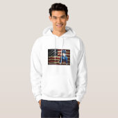 Patriottische rex de tv-zender hoodie (Voorkant volledig)
